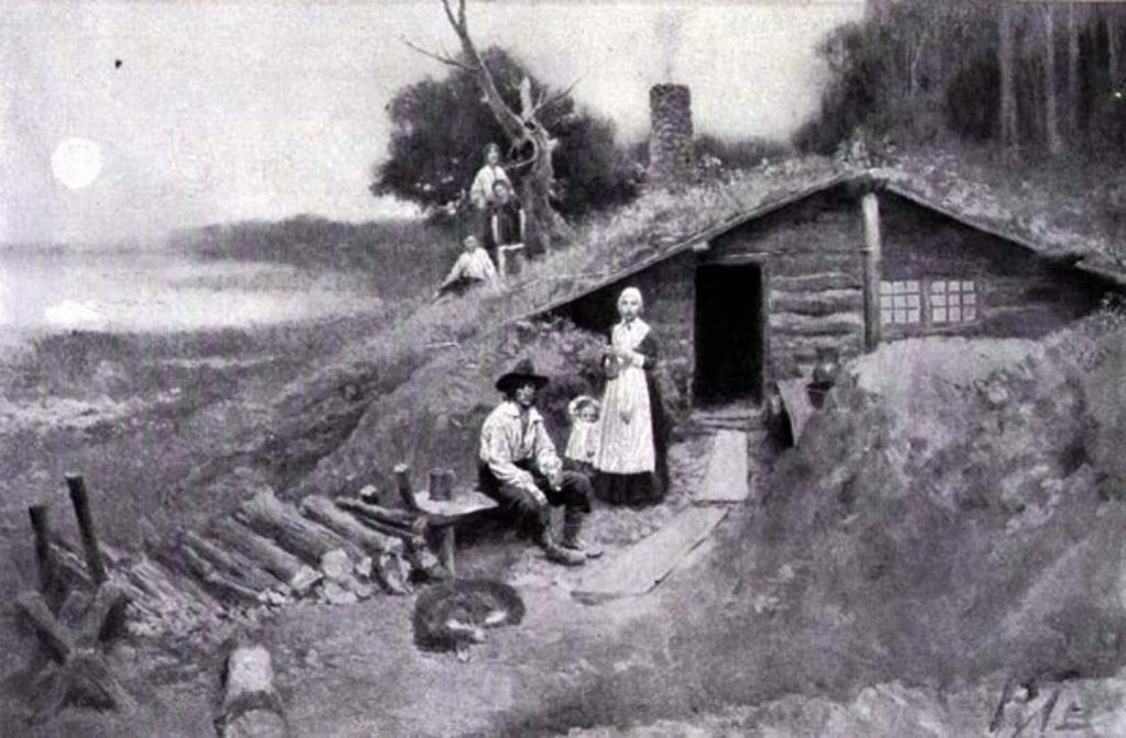 Detail of A Pennsylvania Cave-Dwelling by Howard Pyle