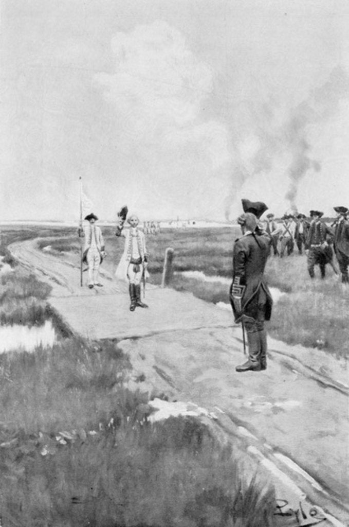 Detail of The Capitulation of Louisbourg by Howard (after) Pyle