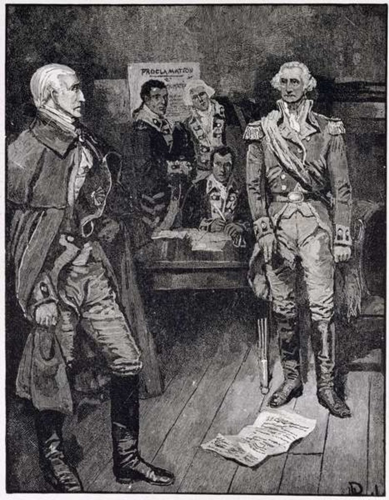 Detail of Washington Refusing a Dictatorship by Howard Pyle