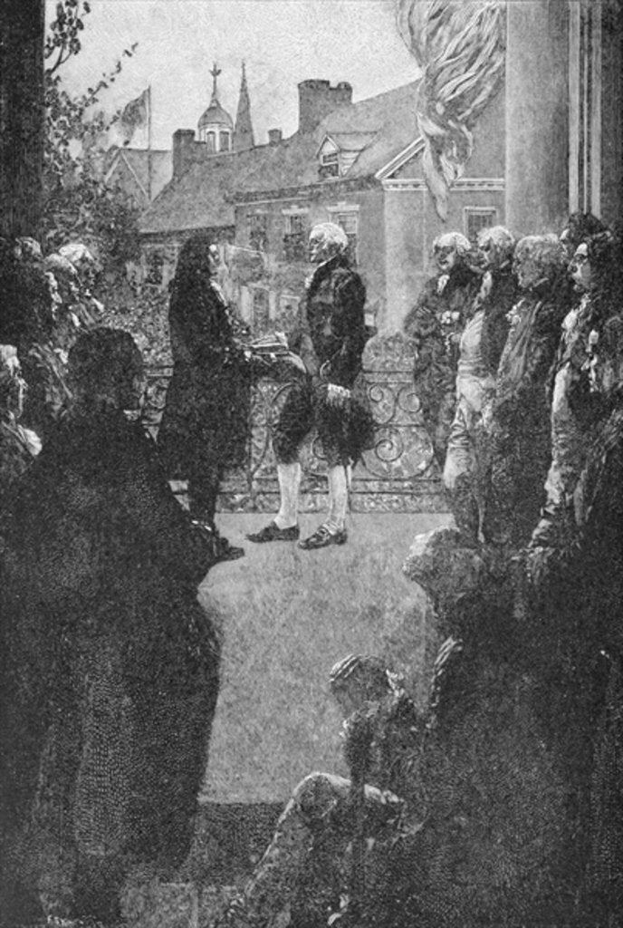 Detail of The Inauguration by Howard Pyle