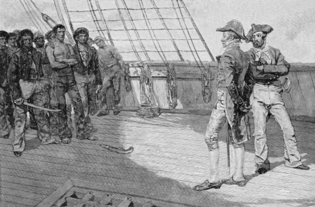 Detail of Impressment of American Seamen by Howard (after) Pyle