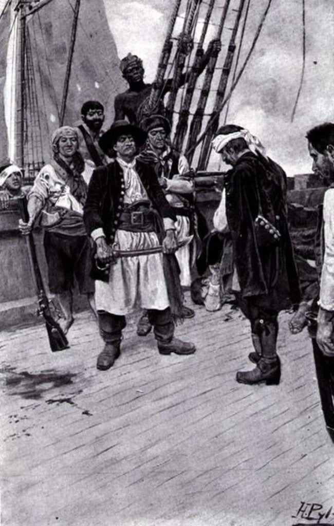 Detail of Captain Tongrelow Took the Biggest by Howard Pyle