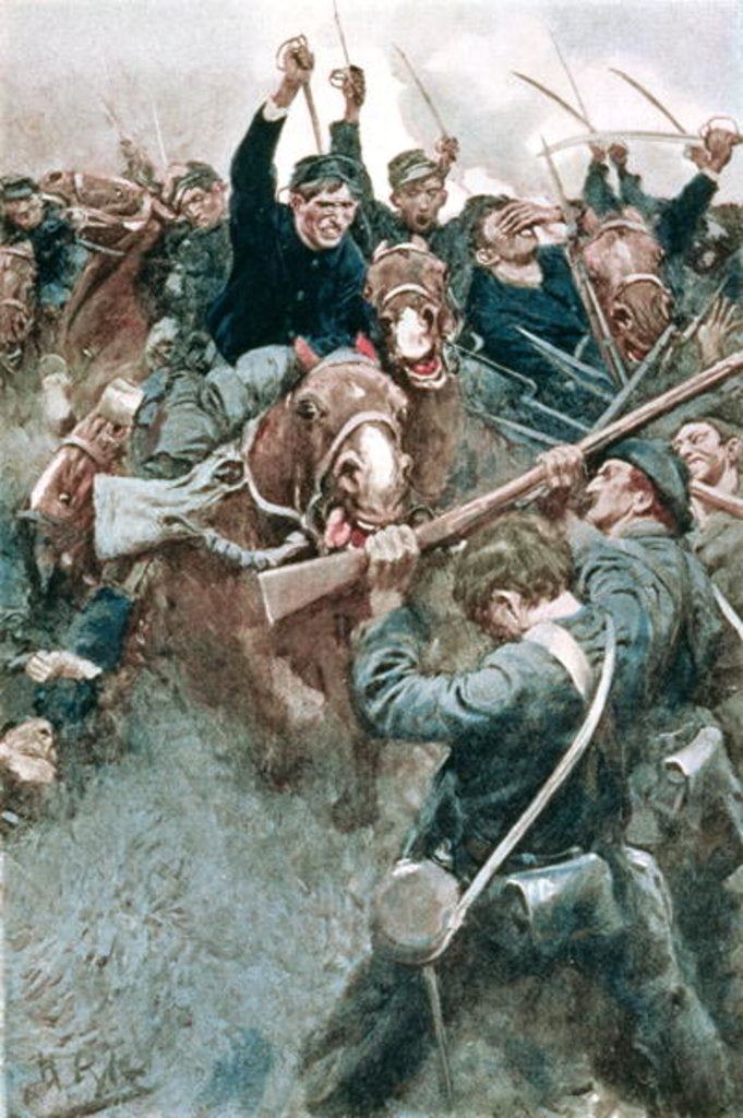 Detail of Jackson's Brigade Standing Like a Stone Wall before the Federal Onslaught at Bull Run by Howard Pyle