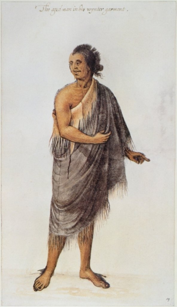 Detail of Old Indian Man by John White