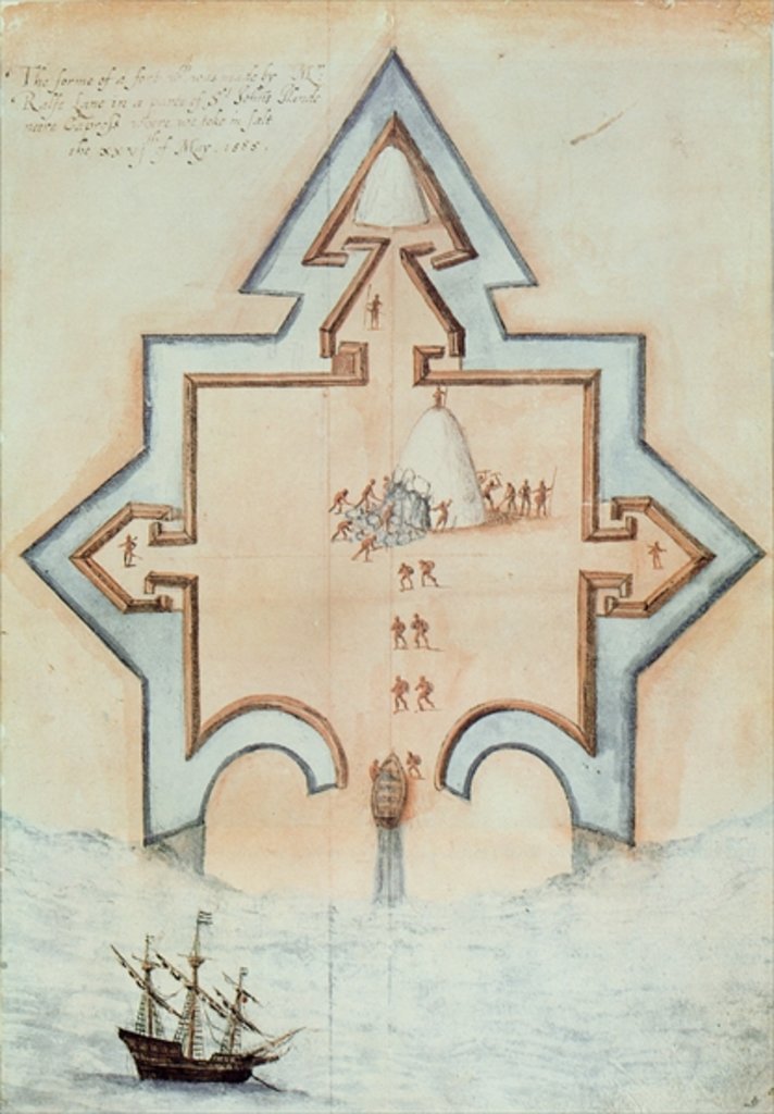 Detail of Entrenchments, Puerto Rico by John White