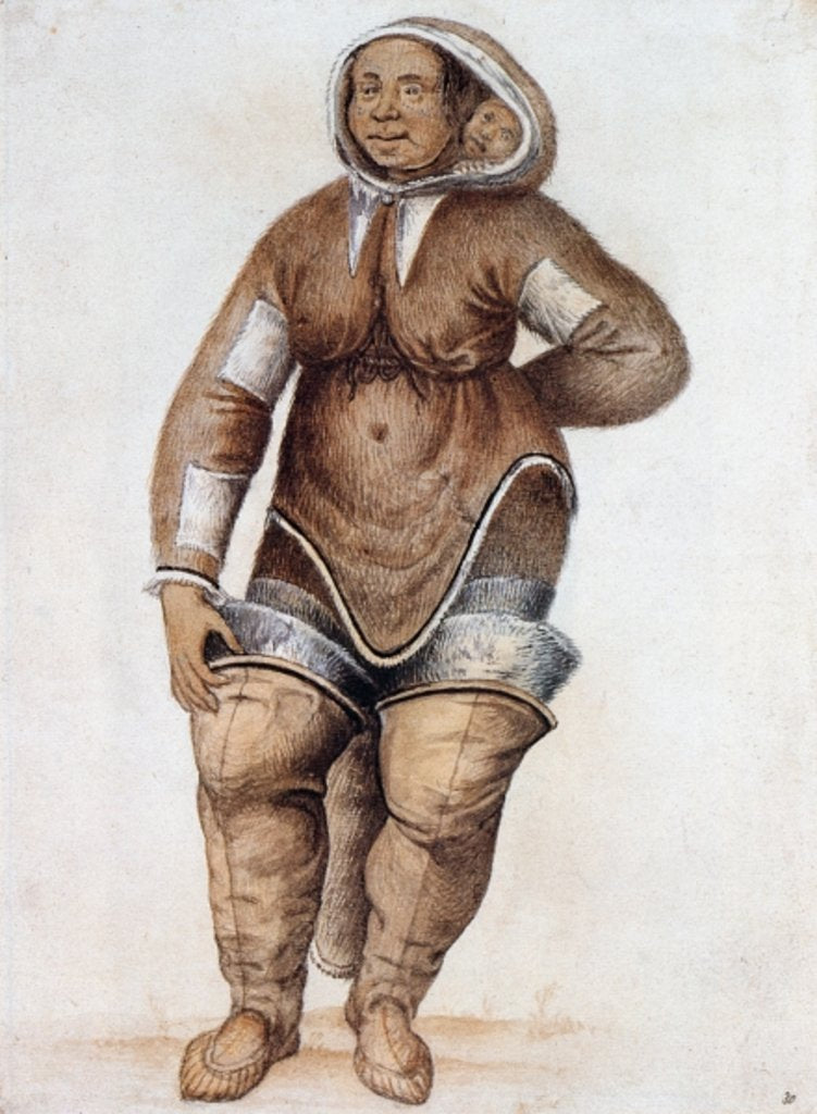 Detail of Eskimo Woman and Baby by John (after) White