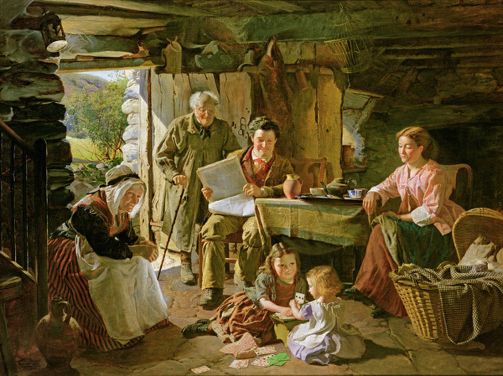Detail of Cottage Interior, 1868 by William Henry Midwood