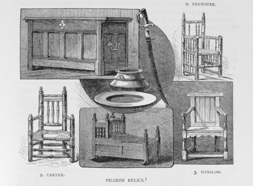 Detail of Pilgrim Relics by English School