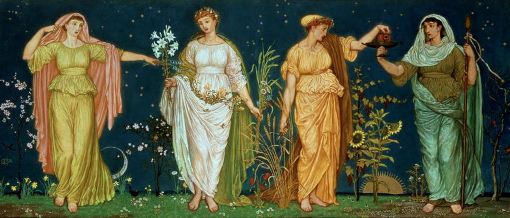 Detail of The Seasons by Walter Crane