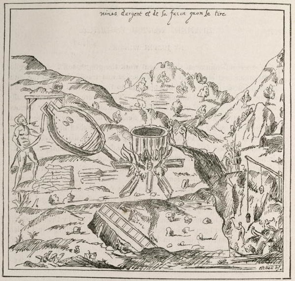 Detail of A Silver Mine by English School