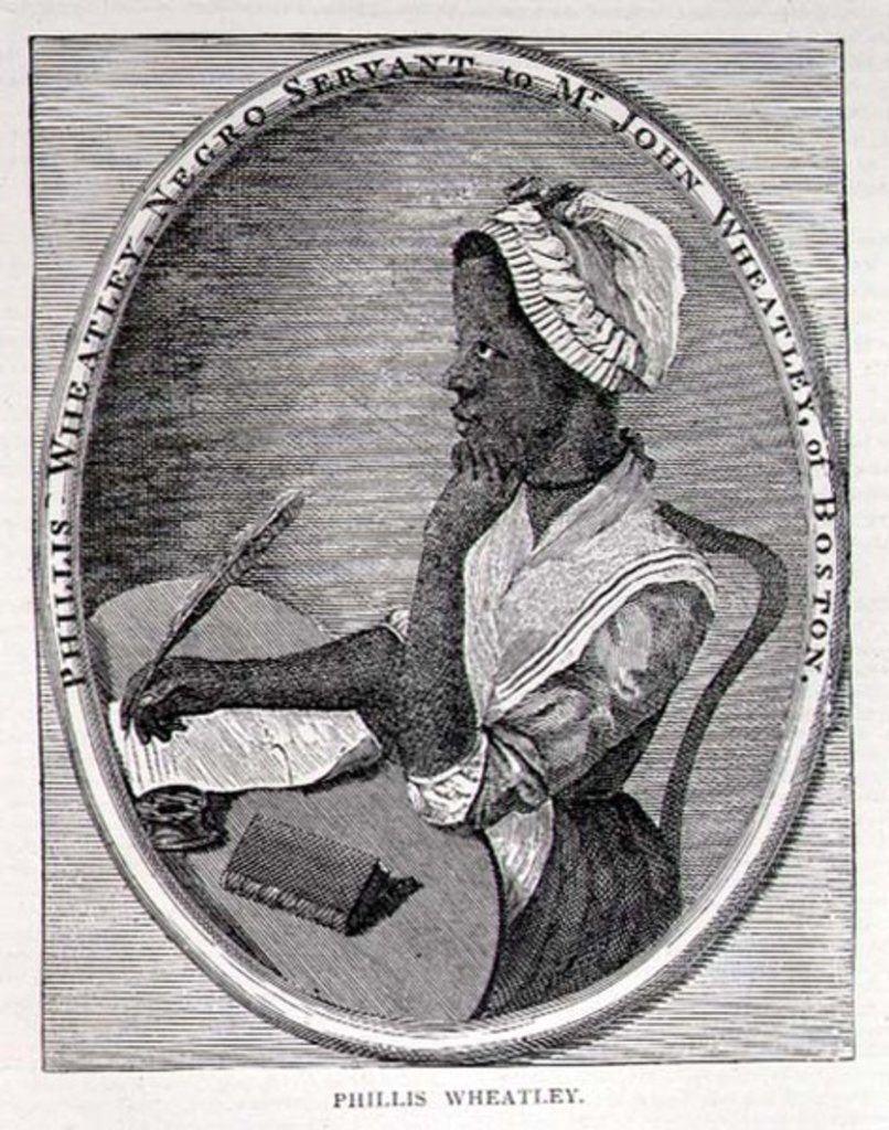 Detail of Portrait of Phillis Wheatley by American School