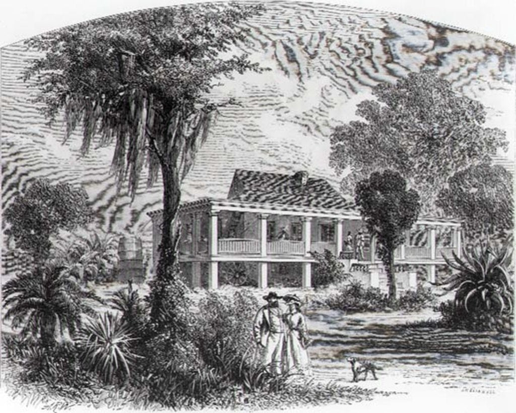 Detail of Planter's House on the Mississippi by American School