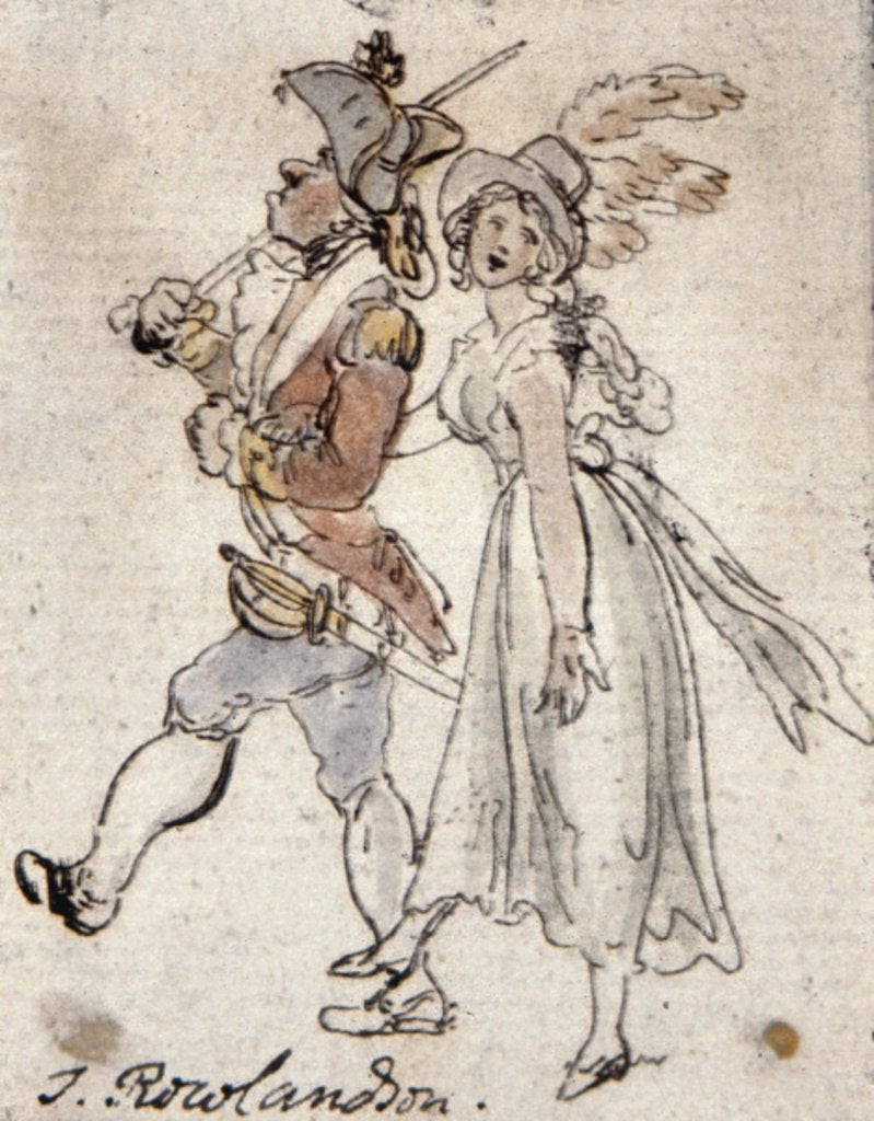 Detail of Caricature by Thomas Rowlandson