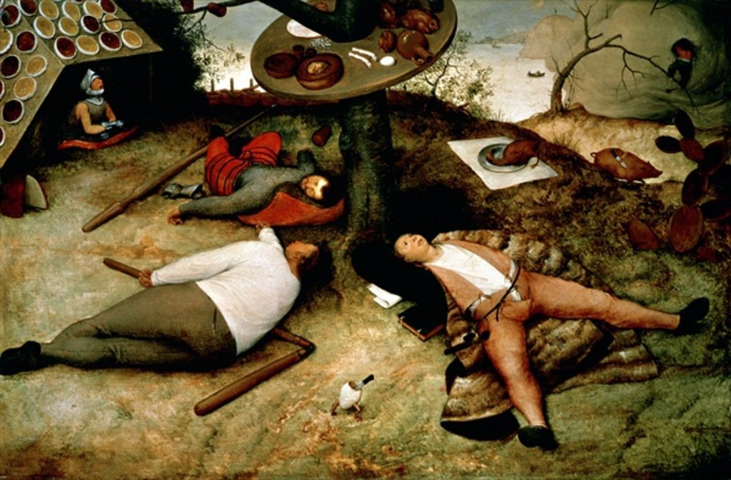 Detail of The Land of Cockaigne, 1567 by Pieter the Elder Bruegel