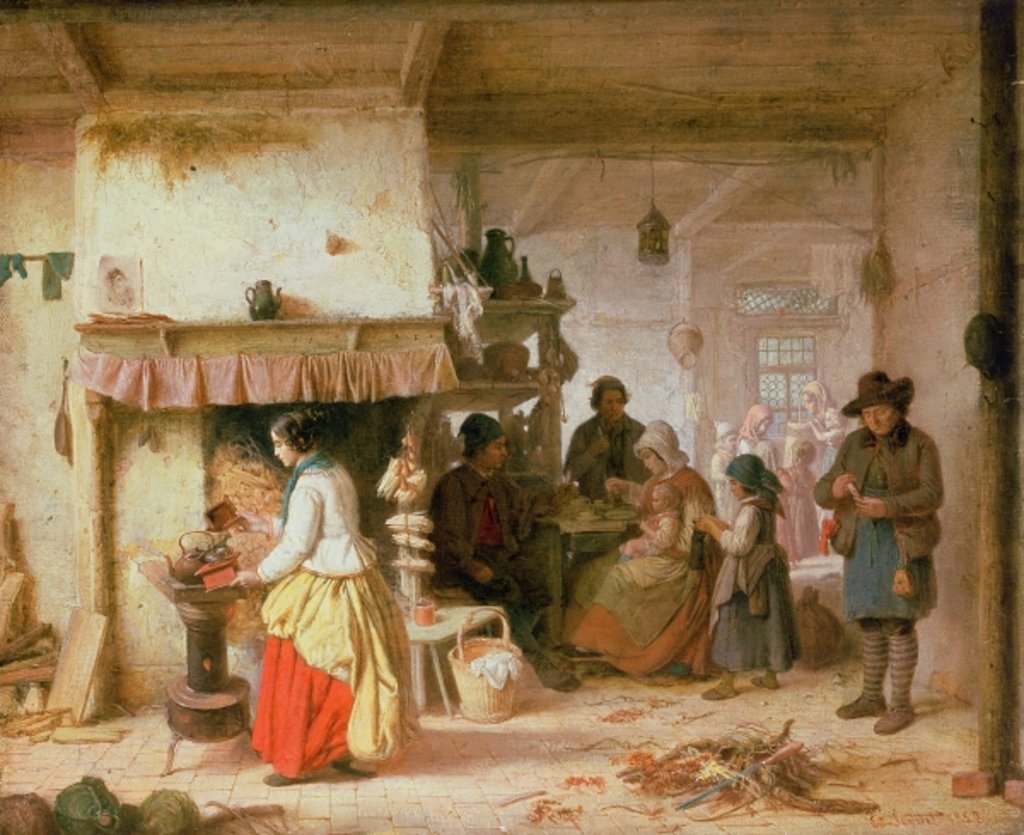 Detail of Coffee Time by Eduard Gustav Seydel