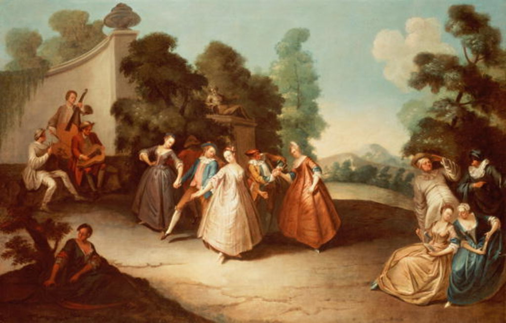 Detail of La Danse by Philippe Mercier