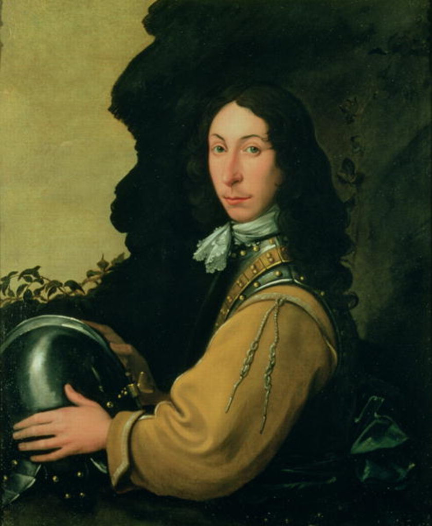 Detail of Portrait of John Evelyn by English School