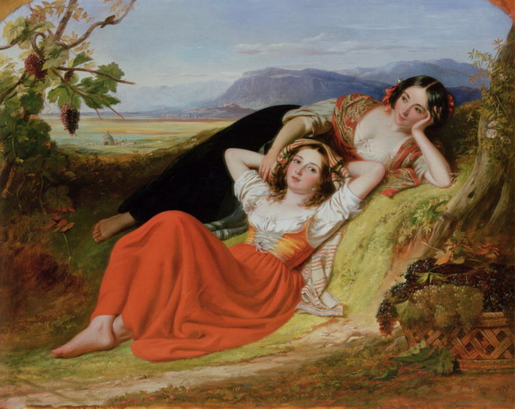 Detail of The Grape Harvest by Robert McInnes