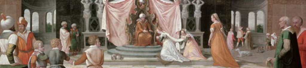 Detail of The Story of Esther by Peter Candid