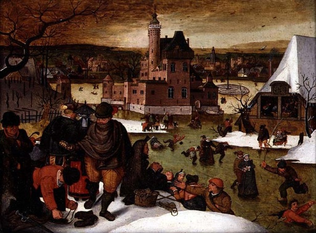 Detail of Winter by Abel Grimmer or Grimer