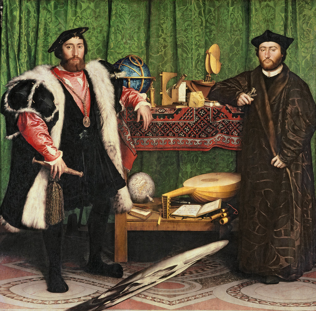 Detail of The Ambassadors, 1533 by Hans Holbein the Younger