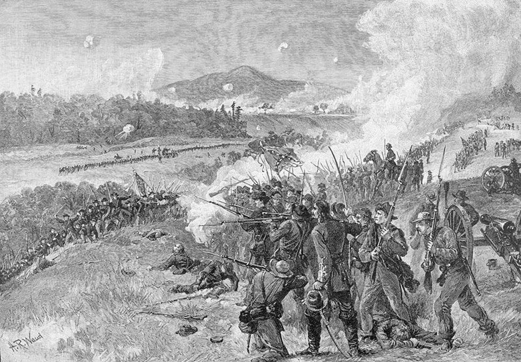 Detail of The Battle of Resaca, Georgia, May 14th 1864 by Alfred Rudolph Waud