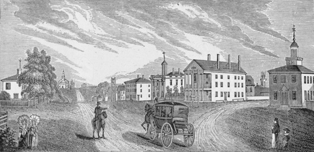 Detail of Citizens of Richmond in Capitol Square during the conflagration by William Ludlow Sheppard