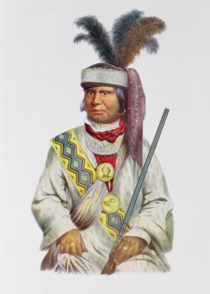 Detail of Halpatter-Micco or Billy Bowlegs, a Seminole Chief, c.1825 by Charles Bird King