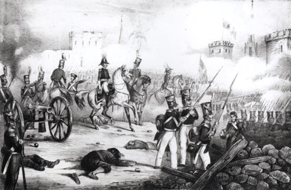 Detail of Attack on the City of Mexico, 14th September 1847 by American School