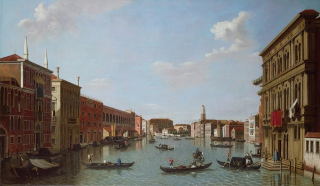 Detail of The Grand Canal and San Geremia, Venice, 18th century by William James