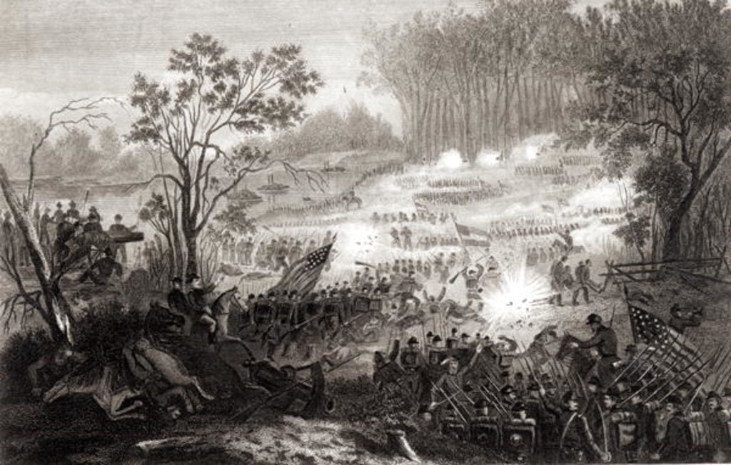 Detail of The Battle at Pittsburg Landing by American School