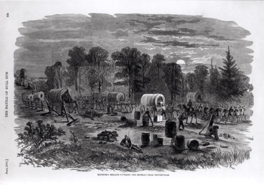 Detail of Blenker's Brigade Covering the Retreat Near Centreville, July 1861 by American School