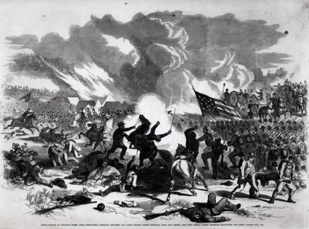Detail of Great Battle at Wilson's Creek, near Springfield, Missouri by American School