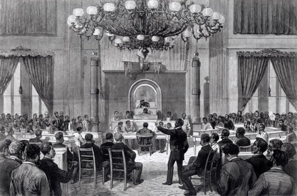 Detail of The Colored National Convention in Session, Nashville, Tennessee, April 5th-7th 1876 by American School