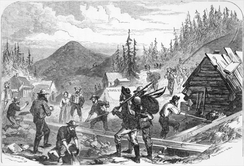 Detail of Gregory Gold Diggings, Colorado by American School