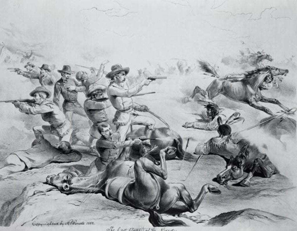 Detail of The Last Battle of General Custer, 25th June 1876, c.1882 by American School