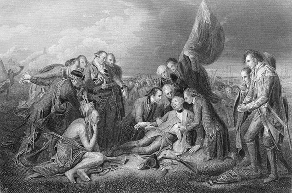 Detail of The Death of General Wolfe, 1759 by Benjamin West