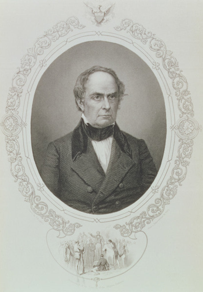 Detail of Daniel Webster by Mathew Brady