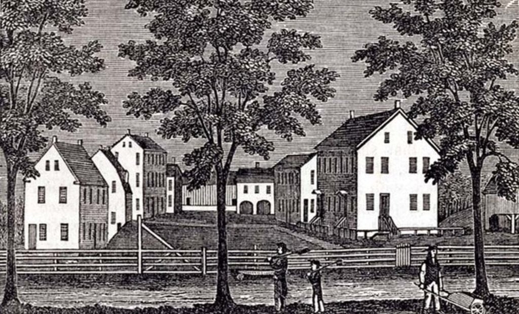 Detail of Shaker houses in Enfield by American School