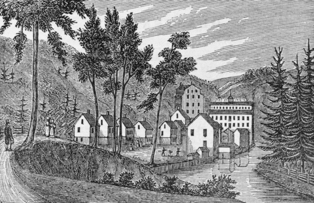 Detail of Cotton factory village, Glastenbury by American School