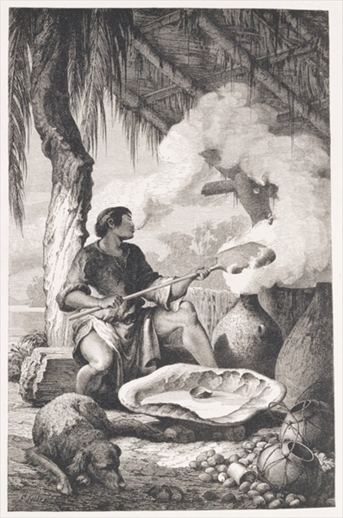 Detail of India-rubber manufacture on the banks of the Madeira by American School