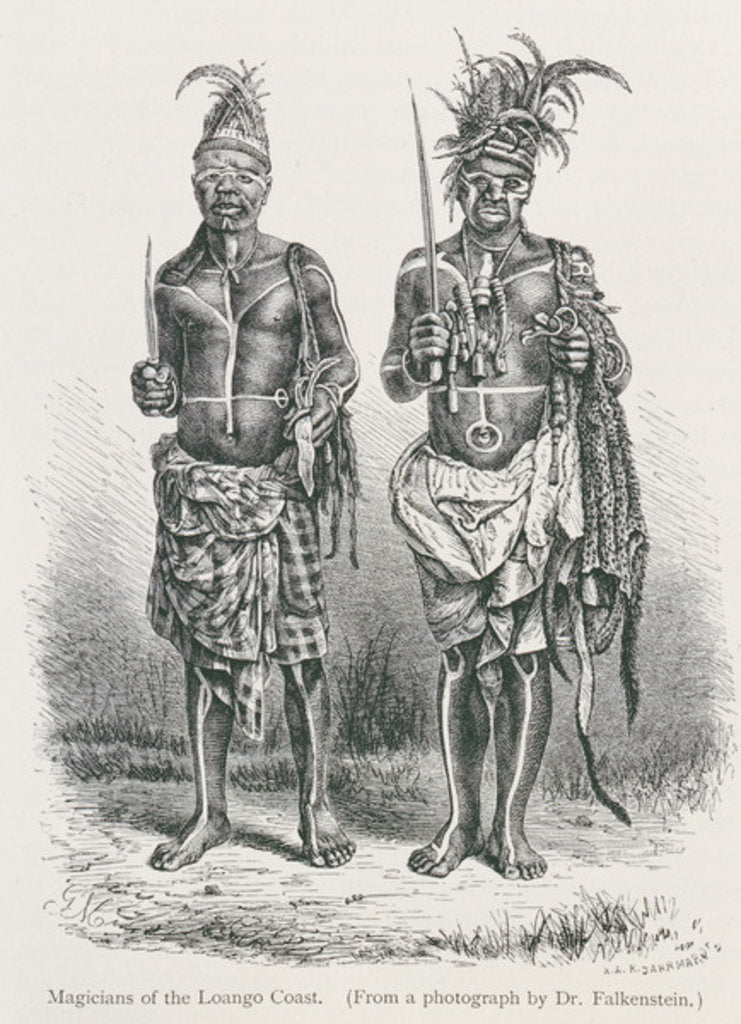 Detail of Magicians of the Loango Coast by English School