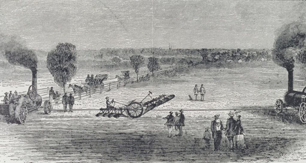 Detail of Steam plough on Patterson's farm by (after) American School