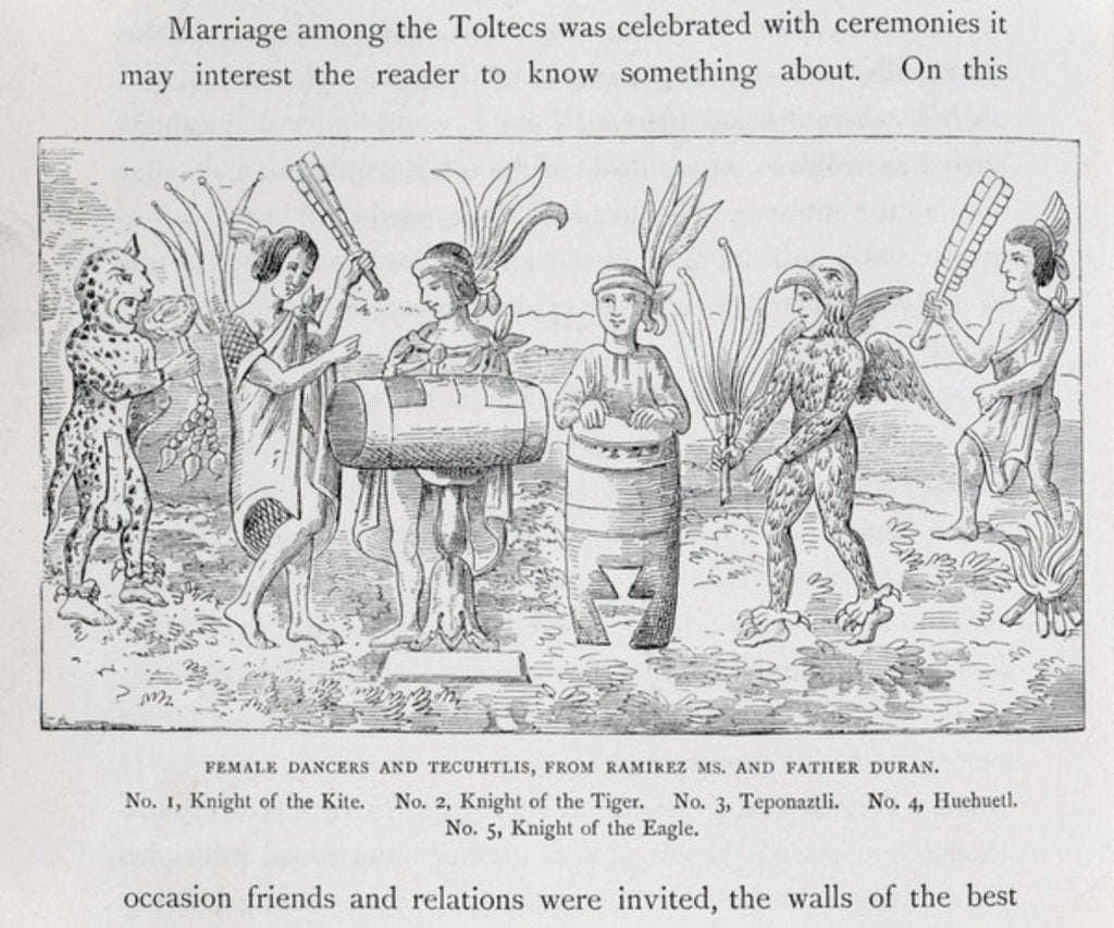 Detail of Female Dancers and Tecuhtlis by French School