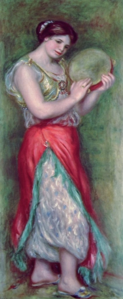 Detail of Dancing Girl with Tambourine, 1909 by Pierre Auguste Renoir