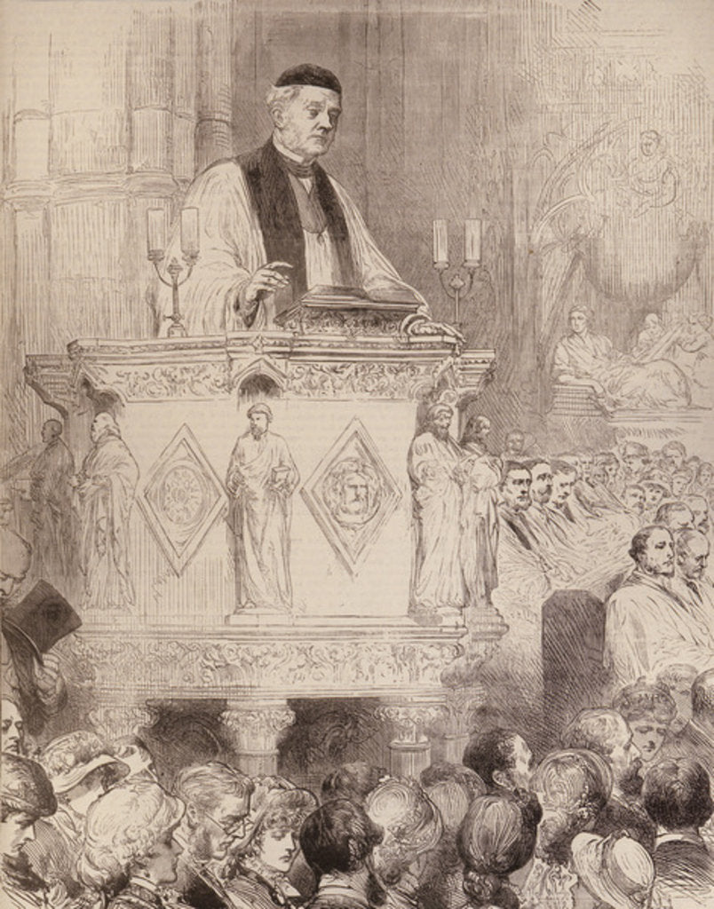 Detail of The Late Dean Stanley: A Reminiscence by English School