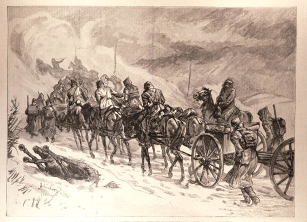 Detail of The War Between Servia and Bulgaria by English School