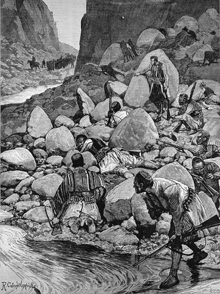 Detail of The Insurrection in Herzegovina: An Ambuscade by Richard Caton II Woodville
