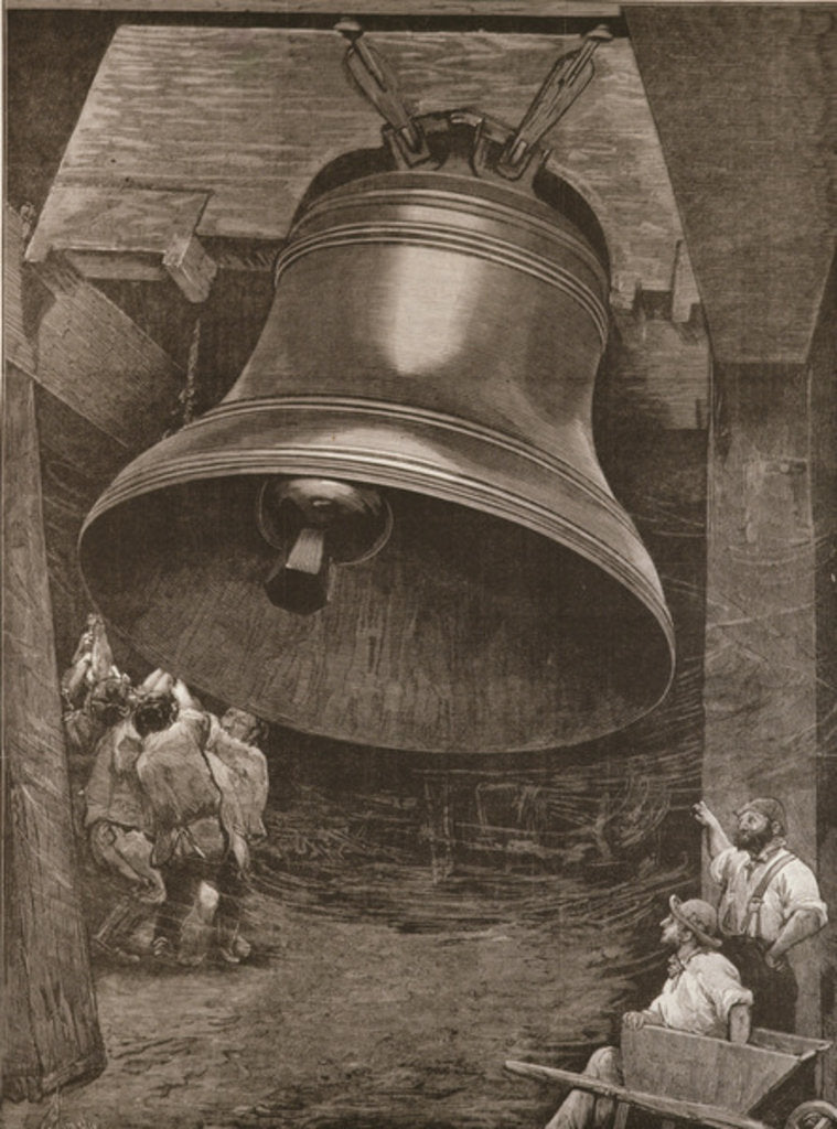 Detail of Testing the Great Bell for St. Paul's Cathedral at Messrs. Taylor and Son's Factory, Loughborough by English School