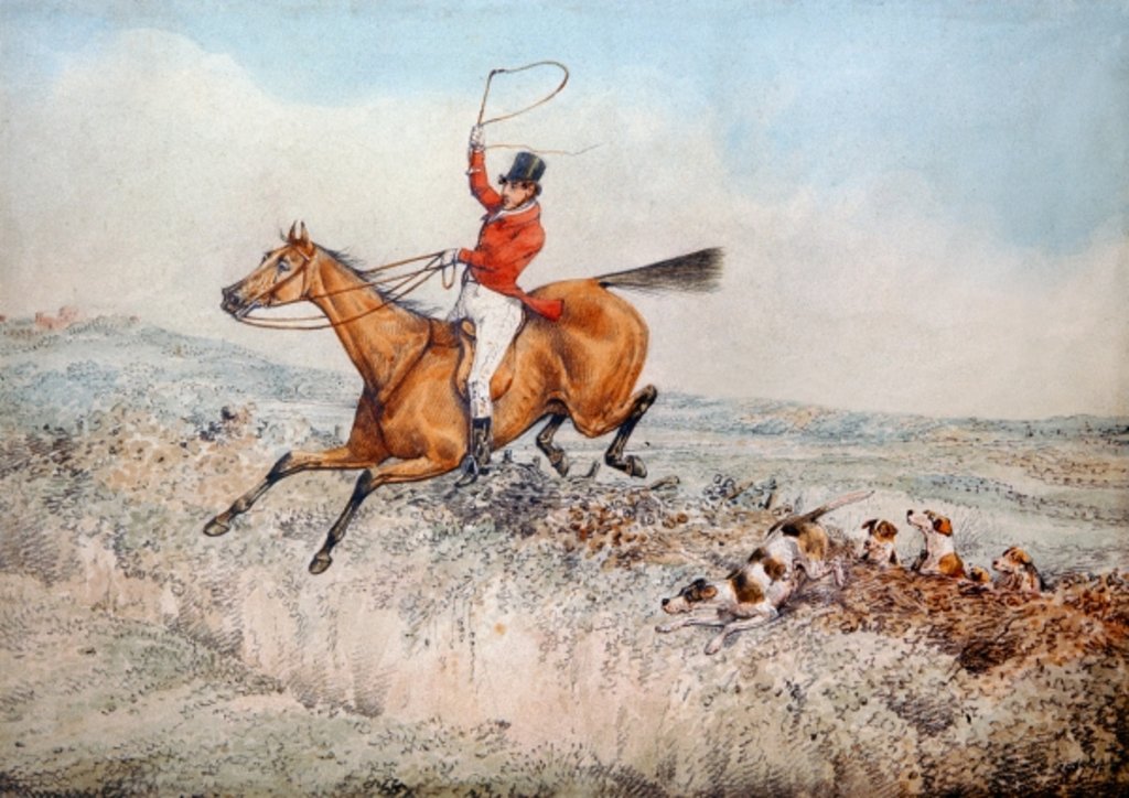 Detail of Fox hunting, 1837 by Henry Thomas Alken